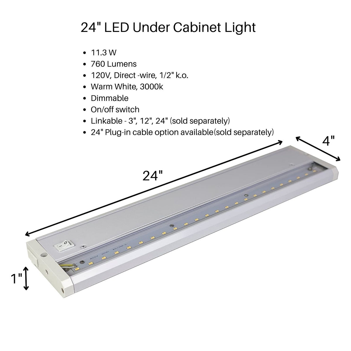 24 Wire for Under Cabinet Lighting