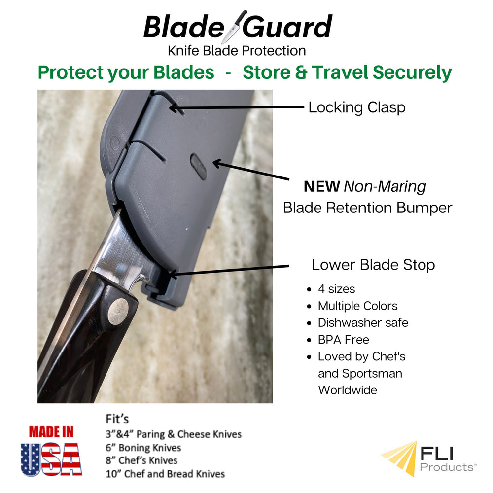 Blade Guard Knife Blade Cover Non-Slip Dishwasher Safe Sheath 8in