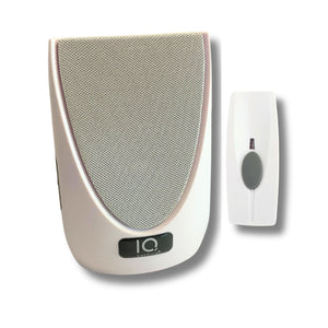 Battery Powered Wireless Portable Door Bell Chime  Kit | 6 Chime Tones | 4 Volume Level  | 1 Button  White