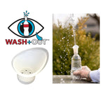 Image of Premium Product: Wash Out Portable Emergency Eyewash Cup Screws Onto Water Bottles Eye Rinse To Flush Contaminants First Aid Law Enforcement Agriculture Construction Landscaping Athletics Allergy Aid First Responders, highlighting its features and quality.