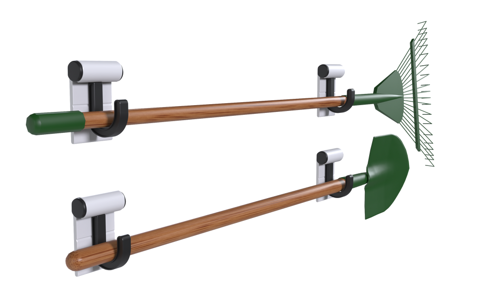 Hang It Simple Wall Mounted Universal Storage Closet Hanger - Adjustable, Durable, Versatile 2" 2PK