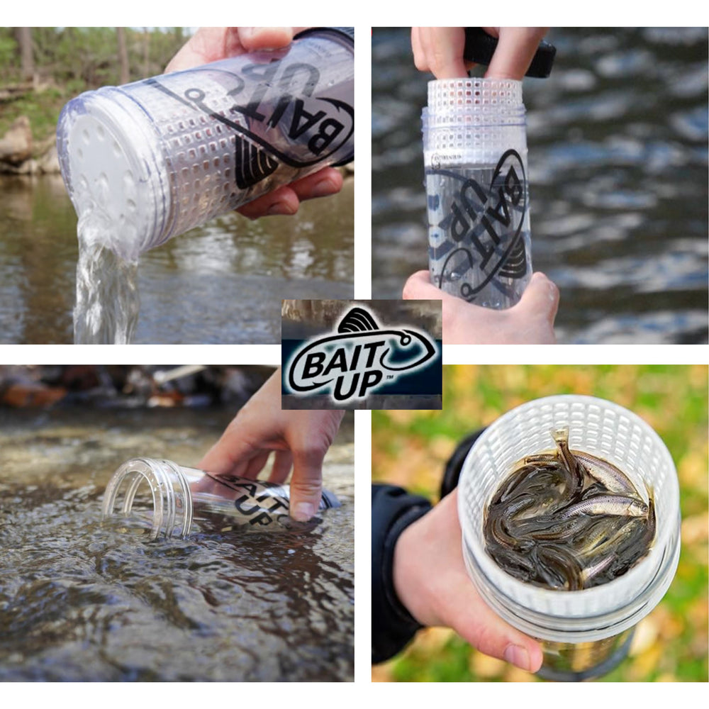 Bait Up® – Innovative Live Bait Fishing Containers for Anglers, Clear