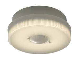 IQ America Battery-Powered LED Motion Sensor Flush Mount Ceiling Light,  7 inch 1150 Lumens, WH