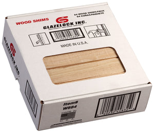 Glazelock Natural Pine Wood Shims 8 x 1-1/4 x 3/8 – fliproducts